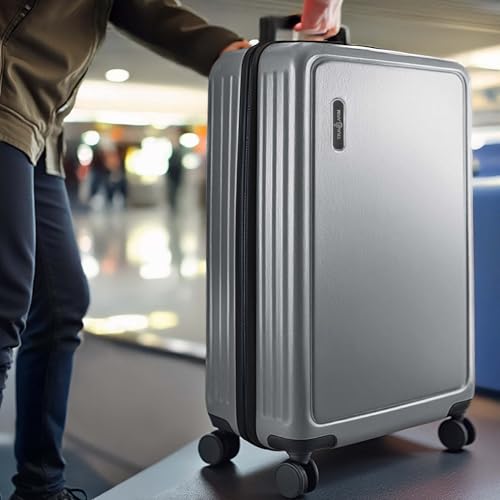 Image of 28 Inch Luggage with Spinner Wheels, Hard Shell Suitcase with TSA Locks for Luggage, Travel Large Suitcase, Expandable Hard Shell Suitcases, Grey