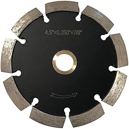 4.5" Diamond Crack Chaser Blades for Routing and Repairing Cracks in Concrete and Asphalt - 1/4" Width with a 7/8" Non-Threaded Arbor