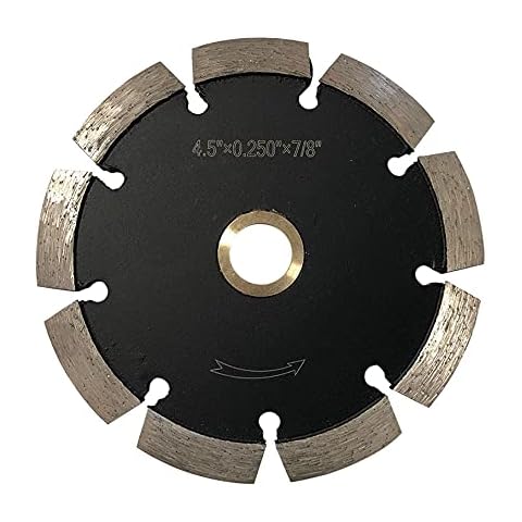 4.5" Diamond Crack Chaser Blades for Routing and Repairing Cracks in Concrete and Asphalt - 1/4" Width with a 5/8" - 7/8" Non-Threaded Arbor Cover