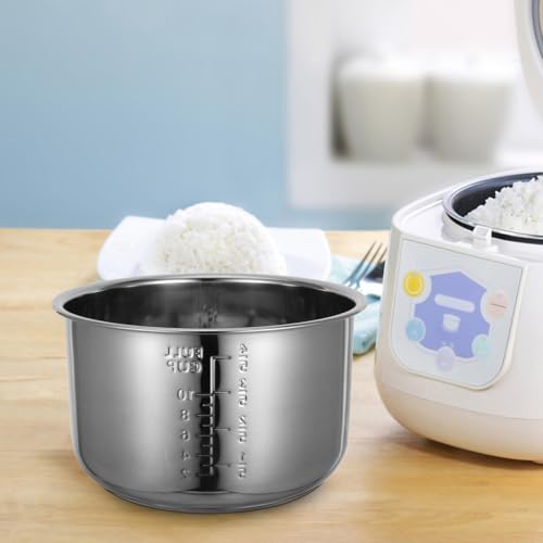 Amosfun Rice Cooker Inner Pot, 5L Stainless Steel Cooking Pot with Measurement, Non-Stick Rice Cooker Tank Replacement (24x24x14cm) - Image 4