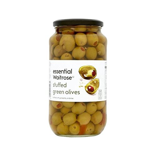 Pimento Stuffed Olives Waitrose 935g Pack of 2 Grocery