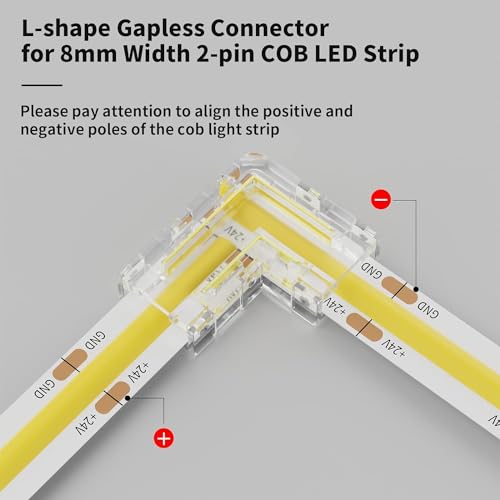 ENQIMAOYI 2 Pin 8mm Mini COB LED Strip Connectors - Image 2