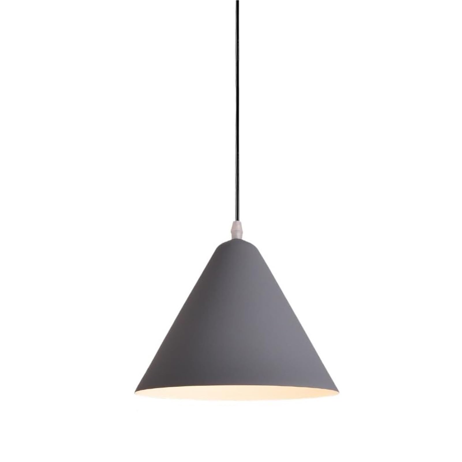 KBUUKYYXouy Minimalism Metal Hanging Lamp, Colorful Ceiling Pendant Light Fixture Single Farmhouse Lighting Chandelier for Kitchen Island Sink Dining Room Entryway(Gray,9.8in)
