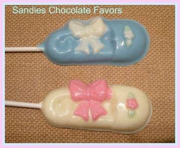 Miniatura 4 de Molde de paleta de caramelo de chocolate para baby shower para niño y niña