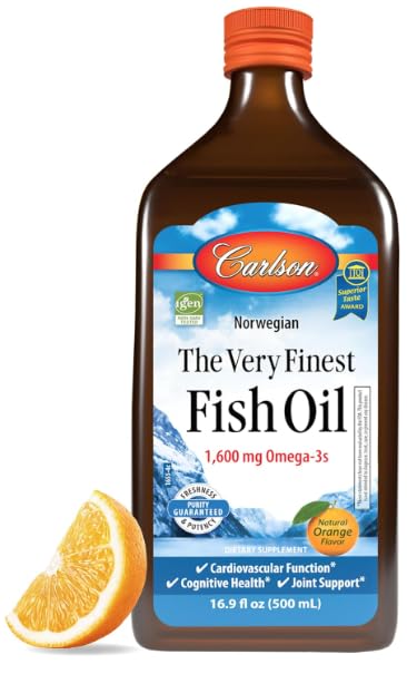 El mejor aceite de pescado, 1600 mg de omega-3, suplemento líquido de aceite de pescado, aceite de pescado noruego, capturado en la naturaleza, líquido de aceite de pescado de origen sostenible,