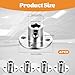 4Pcs 6mm Rigid Flange Coupling Connector, Rigid Flange Shaft Coupling High Hardness Guide Shaft Support Coupler Coupler Accessory with Set Screws and Wrench for DIY RC Model Motors