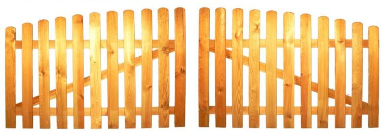 Doppelflügel-StaketenTor 'Standard' kdi 300x85/100 cm - oben