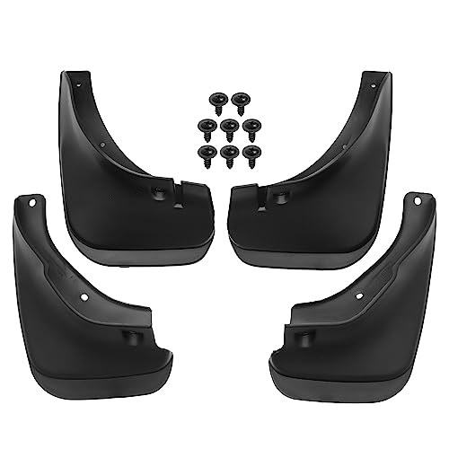 Image of ACROPIX Front and Rear Mud Flaps Splash Guards Fit for Toyota Corolla Sedan 1993-1997 - Pack of 4 Black