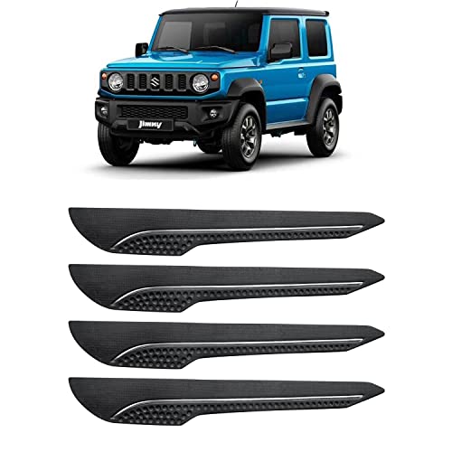 Image of AOSIS-Car Bumper Protector /Bumper Guard for Maruti Suzuki Jimny with Single Chrome Stripe (4-Pcs)