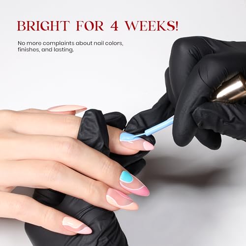 Image of Beetles Gel Nail Polish Kit with U V Light -54 Pcs Gel Nail Kit Four Seasons Glow 32 Colors Set with Base Matte & Glossy Top Coat Soak Off Home Salon Nails DIY Manicure Gifts for Women