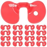 Garneck 100PCS Red Pinless Peepers for Chickens: Poultry Anti Pecking Blinders Kit Farm Chicken Eye Glasses Spectacles Animal Pet Safety Pheasant for Protection, Random Color