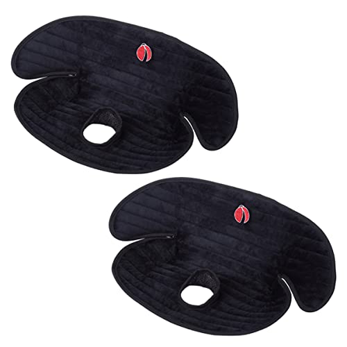 Image of Baby Piddle Pad Car Seat Liner,Potty Training car seat Protector with Waterproof Liner for Child Safety Car Seat Stroller and Dinner Chair,Machine Wash and Dry (Plus-Black 2Pcs)