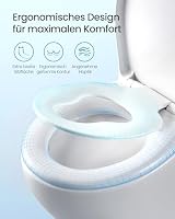 SONGMICS Toilettendeckel mit Kindersitz, Urea-Duroplast, Absenkautomatik – Ansicht 8