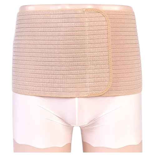 Faja abdominal para hernia umbilical, talla L, color amarillo