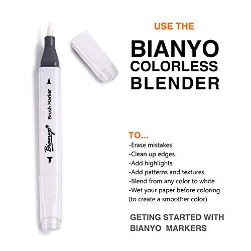 Bianyo Dual Tip Art Markers Set- Sketch Drawing Pens (72 Colors)
