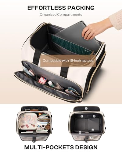 Arcoyard Rolling Craft Bag Beige