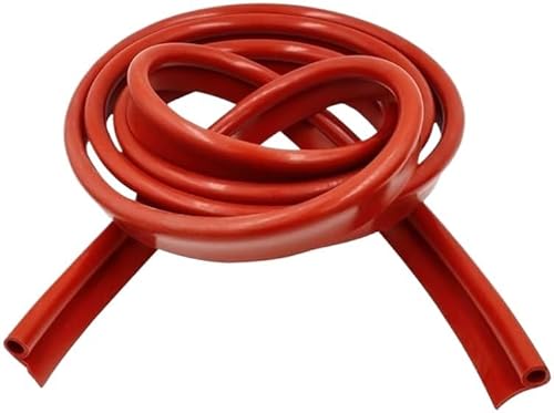 BOWINGBO Silicone Oven Weatherstrip Replacement Seal Door Window Strip 1 Meters Red