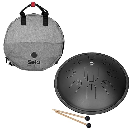 Melody Tongue Drum 14 Inch D Kurd Negro con Funda