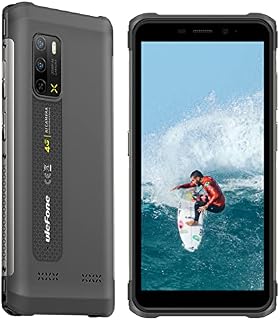 Ulefone 2023 Rugged Smartphone, Armor X10 Pro, 4GB RAM 64GB ROM, Three Card Slots, 4G Dual SIM Mobile Phones Unlocked, 20MP Waterproof Camera, 5.45 inch Screen, NFC, 5180mAh Battery, Android 11, Grey