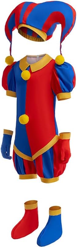 [Zipucos] アメイジングデジタルサーカス ポムニ コスプレ服 コスチューム 子供 コスプレ 衣装 キッズ キャラクター ハロ