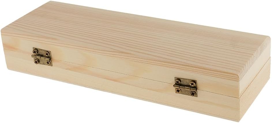 Rectangle Wooden Box Gift Jewelry DIY Base for Kids Toys Crafts Sundries Containers
