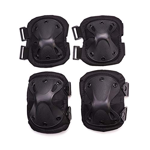 Knee Pads Tactical Paintball Airsoft Hunting Protection War Game Knee And Elbow Protector Knee Pads & Elbow Pads Set