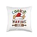 Christmas Cookie Baking Crew Co. Cookie Baking Crew Pajama Family Christmas Gingerbread Team Throw Pillow, 16x16, Multicolor
