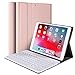 Price comparison product image iPad Keyboard Case for iPad 9.7 Inch 2018 (6th Gen) - iPad 9.7 Inch 2017 (5th Gen) - iPad Air 2 - iPad Air 1, Case Cover for iPad Pro 9.7 with Detachable Wireless Keyboard, Auto Wake/Sleep (rose gold)