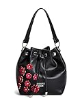 GUESS Factory Cherrywood Floral Bucket Bag