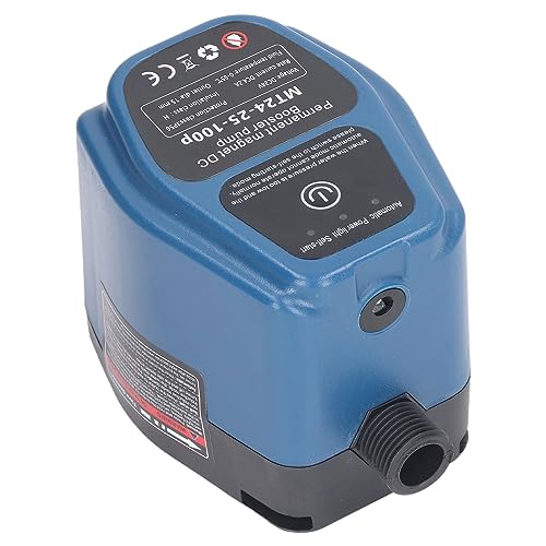 Pompa Booster Pressione Acqua, 100W 24V 25L IP56 Pompa Booster Doccia Automatica con Rilevamento Intelligente 100V 240V per Uso Domestico con Funzionamento Silenzioso (Spina