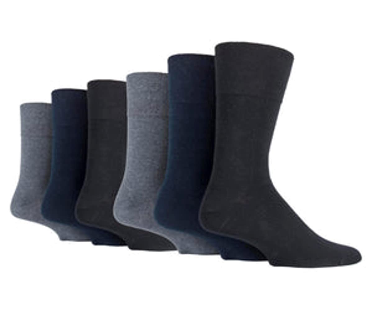 Sock Shop Gentle Grip Men's 6 X Rd92bf 6 Pairs Bigfoot Gentle Grip Diabetic Socks Uk 12-14 (6 X Rd92bf)