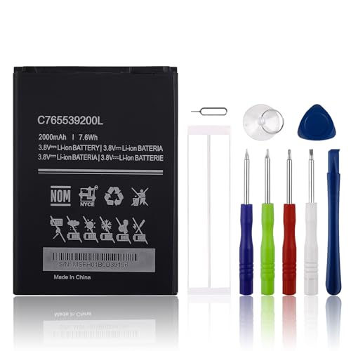 SwarKing Replacement Battery C765539200L Compatible with Blu Studio X8 HD S530 with Tools