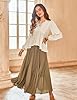 Womens Peasant Tops V Neck Long Sleeve Babydoll Ru... #3