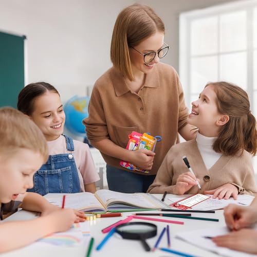 Jiaoshou Pan 30 Stück Mathe Lernkarten Kinder, 1-12 1x1 Lernkarten mit 4 Löschbaren Stiften, Tragbare Lernhilfe, Wiederverwendbare Rechenhilfe für Schule & Zuhause (Addition und Subtraktion)