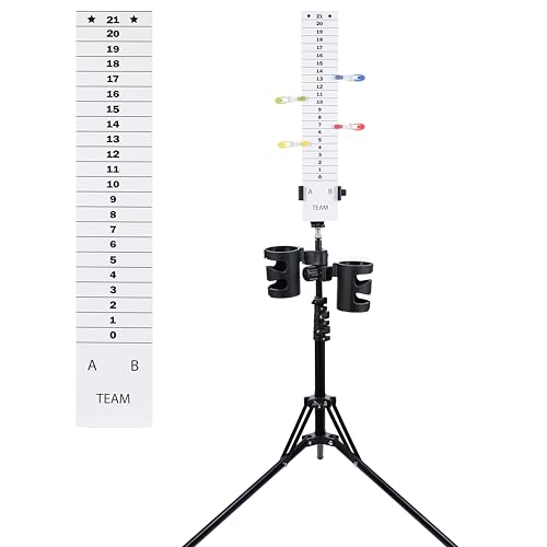 New Valley Walber Score Keeper Set - Scoreboard & Drinkholders for Cornhole, Easy to Assemble, Keep Track of Score for Cornhole Game