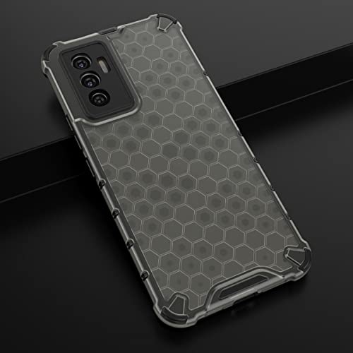 Image of Glasgow Back Case Cover Designed for Vivo V23e 5G - Black