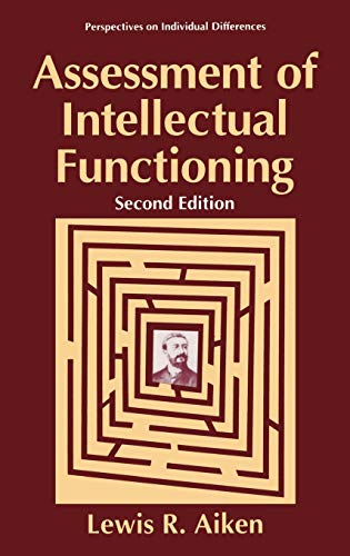 Assessment of Intellectual Functioning (Perspectives on Individual Differences)