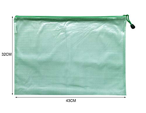 Cartella portadocumenti in plastica con cerniera