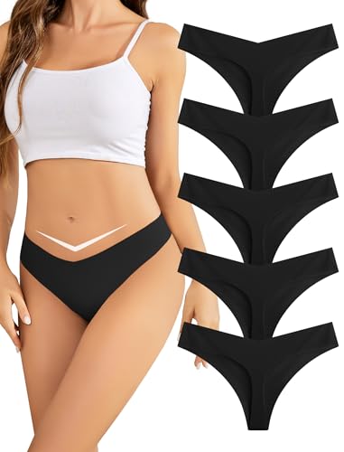 Voenxe String Tanga Nahtlos Damen V-Waist, Niedriger Taille...