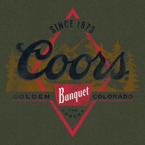 Tee Luv Men's Coors Banquet The Legend Double Sided Beer Brand T-Shirt4