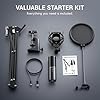 TONOR USB Podcast Microphone, Gaming PC Studio Streaming Mic Kit for Gamer, Recording Condenser Equipment Cardioid Microfono for Singing, YouTube, 200 cm Cable, with Adjustable Arm Stand, Q9 #5