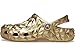 Crocs Unisex Classic CLS Metallic Geometric Clog Gold, 6 US Men