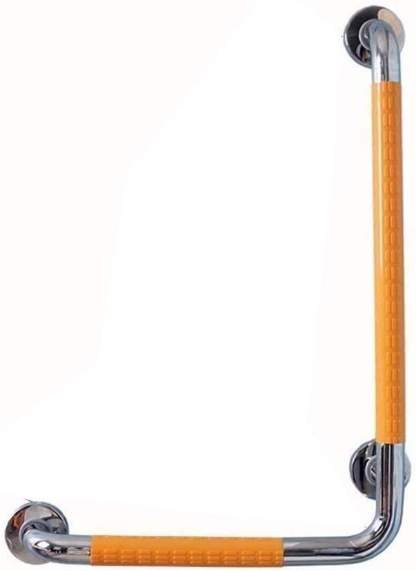 HTLLT Practical Handrail Sturdy Non Slip Support Handicap Grab Bar, Grab Bar Excellent Safety Bathroom Handrail， Anti-Slip L Shape Shower Railing， Barrier-Free Stainless Steel Hand Grips Suitable for : Health & Household