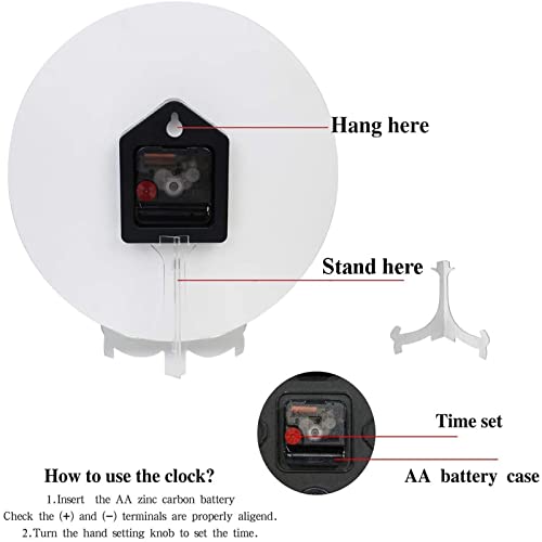 WIHVE-Round-Wall-Clock-Sunflowers-Wood-Grain-Decorative-Clock-Silent-Non-Ticking-10-Inch-Clock-Battery-Operated-Round-Clock-for-Home-Office WIHVE Round Wall Clock Sunflowers Wood Grain Decorative Clock Silent Non Ticking 10 Inch Clock Battery Operated Round Clock for Home Office