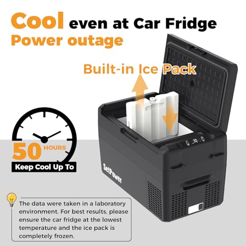 Image of Setpower RF25 12V Refrigerator 27 Quart Portable Electric Cooler for Vehicles Car Freezer With 12 /24V DC Car Refrigerator 12V Portable Fridge for Car Camping Truck Van RV SUV Road Trip Travel