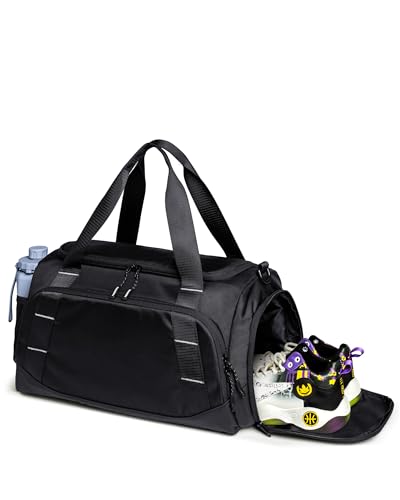 Image of Small Gym Bag for Men, Travel Duffle Bag with Shoe Compartment | Small Duffle Bag for Men, Dry & Wet Separation, 16L Carry On Weekender Bag for Sports Workout Travel, Portable Gym Essential