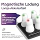 Color&Mood: Set mit 12 LED-Teelichtern RGB + Warmweiß + Flackernde Flamme – Wiederaufladbar mit Fernbedienung – Verbesserte Magnetbasis