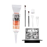 Dishwasher Repair Kit for Racks Rust, 50ml Long-Lasting Coating Gel with 2 Brushes, Metal Paste, Restorer and Protectant, Scratch Remover, Removes Oxidation, Tarnish & Stains