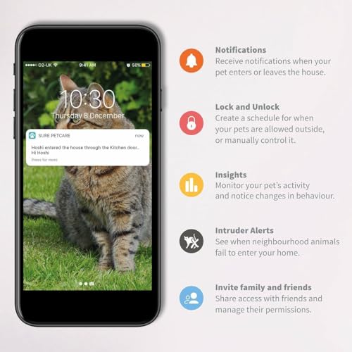 Sure Petcare Hub, kompatibel mit der SureFlap Mikrochip-Haustierklappe Connect/Mikrochip-Katzenklappe Connect, dem SureFeed Mikrochip-Futterautomaten Connect, Felaqua Connect, mit App, weiß