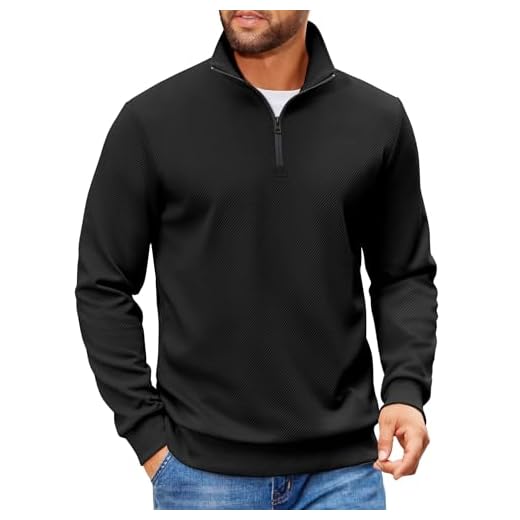 COOFANDY Casual Long Sleeve Sweatshirt